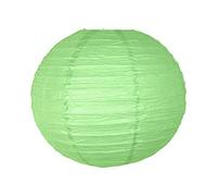 Boule Papier Vert Sauge 40cm - Lampion Papier en Papier de Riz - Lanterne Japonaise Vert Sauge pour Décoration de Mariage, Anniversaire, Fêtes