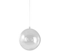 Boule Plastique En 2 Parties Cristal Ø 12 Cm (X2)
