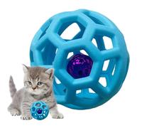 Boule pour chat, jouet portable pour chiot magnifiquement évidé, boules de grille de chat avec petite cloche, boules interactives pour chat multi-usages jeu de chasse pour chats chiens