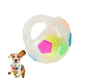 Boule pour chien - Boule jouet pour chien avec poignée | Pelle interactive pour chien | Favorise le jeu et la stimulation mentale pour chiots mâcheurs agressifs, activités de plein air, promenades et