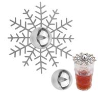 Boule Rafraîchissante Pour Café - 2 Pièces Outil De Refroidissement Réutilisable En Métal Avec Support,Sphère De Boule De Glace Froide Pour Boissons Au Café - Pour Réunions Banquets Boissons Bourbon C