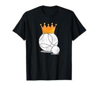 Boule Reine De Pétanque Boules Couronne Roi De Boccia Cadeau T-Shirt
