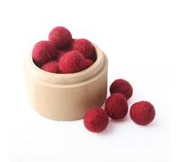 Boule Ronde En Feutre De Laine 20mm,200 Pièces,Pom Poms,Décoration De Salle De Fête De Noël,Décoration De Maison,Jouets Produits Pour Enfants,Cadeaux D'infirmière - Type Wine