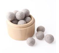 Boule Ronde En Feutre De Laine 20mm,200 Pièces,Pom Poms,Décoration De Salle De Fête De Noël,Décoration De Maison,Jouets Produits Pour Enfants,Cadeaux D'infirmière - Type Gray