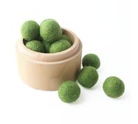 Boule Ronde En Feutre De Laine 20mm,200 Pièces,Pom Poms,Décoration De Salle De Fête De Noël,Décoration De Maison,Jouets Produits Pour Enfants,Cadeaux D'infirmière - Type Green