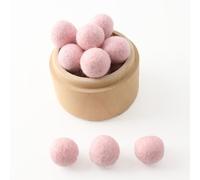 Boule Ronde En Feutre De Laine 20mm,200 Pièces,Pom Poms,Décoration De Salle De Fête De Noël,Décoration De Maison,Jouets Produits Pour Enfants,Cadeaux D'infirmière - Type Light Pink