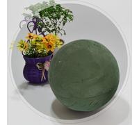 Boule ronde en mousse florale fabriquée à partir de boue de fleurs trempée dans l'eau avant utilisation 9 cm, 12 cm, 15 cm Tailles pour bouquets de bricolage et projets de décoration florale (12 cm)