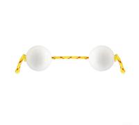 Boule rythmique pour œufs de sable africain, 5 cm, en ABS, avec corde d'escalade, pour l'éducation musicale et la performance, noir (blanc)