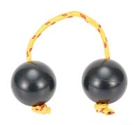 Boule rythmique pour œufs de sable africain, 5 cm, en ABS, avec corde d'escalade, pour l'éducation musicale et la performance, noir