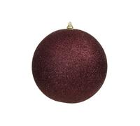 BOULE SCINTILLANTE DÉCO NOËL 135MM ORCHIDÉE FONCÉE