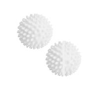 Boule Seche Linge Ensemble de balles de séchage réutilisables en forme de hérisson, outil de nettoyage des vêtements, épilateur de poils, boule de lavage douce et antistatique(2PCS-White Balls)