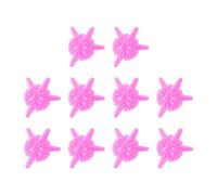 Boule Seche Linge Lot de 10 boules à lessive magiques réutilisables en PVC, en forme d'étoile de mer, for machine à laver, adoucissant, élimine la saleté et nettoie(10Pcs Pink)