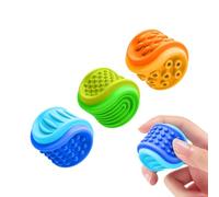 Boule Sensorielle | 3 Pièces Balle en Silicone à Texture Relaxante - Jouets Anti-Stress,pour Les , Les Adultes, La Salle De Classe, L'École, Le Bureau, La Maison, Le Voyage, Le Travail, La