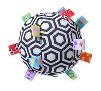Boule sensorielle douce, Boule sensorielle en tissu,Boules de texture sensorielle avec hochet | Boule d'étiquette de ruban jouet pour la motricité fine, couleurs à contraste élevé,