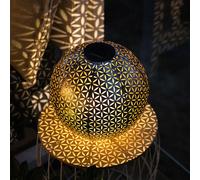 Boule Solaire Lampe D'Extérieur de Jardin Solardeko Terrasses LED Pointe D 27 CM