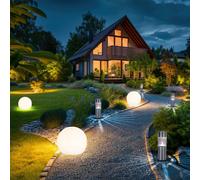 Boule Solaire Lampe Extérieure Lumière de Jardin LED Terrasses Décoration 7x
