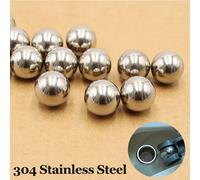 Boule solide en acier inoxydable 304, 2 3 4 5 6 7 8 9 10 12-25mm pour vtt enfant vélo Scooter roulement de haute précision boules rondes lisses 20Pcs 10mm