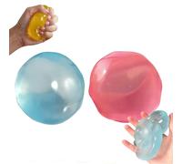 Boule Squishy à l'huile de Noix de Coco Faite à la Main, Boule Anti-Stress croustillante réutilisable à montée Lente, Mochi en Cristal Ultra-Douce Portable, Non Collante, TPR Souple (A3)