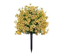 Boule topiaire en buis artificiel - ABS 56 x 40 cm | Décoration de plante d'extérieur de 55,9 cm | Imitation eucalyptus et violet | Verdure pour la maison, les patios, les porches et la cour