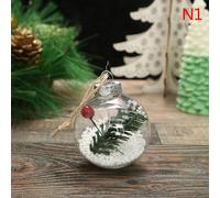 Boule Transparente En Plastique 6cm, Boule Ouverte, Boule Transparente, Ornement, Fête De Noël, Pendentif Suspendu, Fournitures D'emballage Cadeau