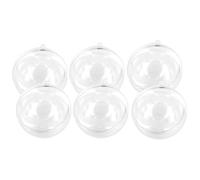6 Boules plexi transparent avec crochet Diamètre 3 cm personnalisable transparent