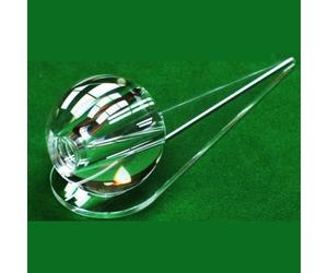Boule Verre Transparente 58mm pour Queue de Billard | Verre transparent, diamètre 58mm, viseur pour précis, améliore la coordination, idéal débutants(16mm bore))