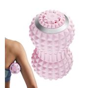 Boule Vibrante Massante - Rouleau Massant Vibrant Pour Cou Et Récupération - Étireur Cervical Réglable,pour Maison Bureau Salle de Sport Voyage Yoga Dortoir