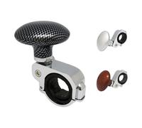 Boule Volant,Boule de Volant Poignée de Volant de Voiture, poignée de Commande Manuelle à Bille, poignée de Style, Bouton de poignée, Bouton d'aide au Virage de Voiture(Fiber)