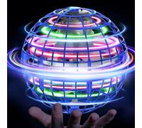 Boule Volante Lumineuse, Magique Balle Volante Flying Orbi Boomerang Ball Spinner, Ballon Volant Lumineux Drone Hoverball, Jouet Cadeau pour 6 7 8 9 10+ Garcon Fille Enfant Ado Intérieur Extérieur