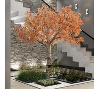 Bouleau Artificiel, Faux Arbre à Fleurs coloré pour la Maison, Le Bureau, Le Mariage, la fête et la décoration extérieure(3.5M)