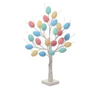 Bouleau Lumineux De Pâques - Branches LED ABS Flexibles Hauteur 60 Cm, Décoration Saisonnière À Lumière Chaude, Pièce Maîtresse Festive Alimentée Par USB | Support De Table D'intérieur Élégant Pour La