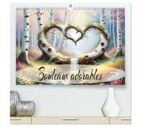 Bouleaux adorables (Calendrier mural haut de gamme 2027 DIN A2 vertical), CALVENDO calendrier mensuel: Une année de randonnée à travers la forêt de bouleaux avec le coeur.