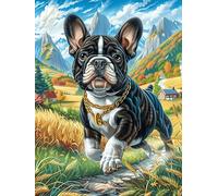 BouleChienue français in Grass 500 Pieces Casse-tête Expert Confirmé en Carton Haute Densité Épais Animaux et Plantes Très Difficile Anti-Stress Loisir Créatif Cadeau Fête des Pères Premium 500 PCS
