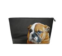 Bouledogue Anglais agenouillé, Trousse de Toilette Trousse de Maquillage Sac à cosmétiques Trousse de Toilette de Voyage Portable