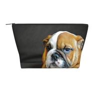 Bouledogue Anglais agenouillé, Trousse de Toilette Trousse de Maquillage Sac à cosmétiques Trousse de Toilette de Voyage Portable