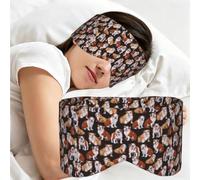 Bouledogue anglais, Masque de sommeil pour la maison, les voyages et le travail posté, couvrant entièrement les yeux et bloquant la lumière