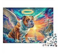 Bouledogue Anglais Puzzle 1000 Piece pour Adultes Et Adolescents Âgés De 14 Ans Et Plus, Jeu De Défi Intellectuel Puzzles 38x26cm/1000pcs