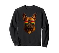 Bouledogue Anglais réaliste avec Attitude - Art Amusant pour Les Amoureux des Chiens Sweatshirt