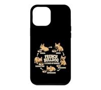 Bouledogue français 5 étapes de la Faim Cadeau Amusant pour Amoureux des Chiens Coque pour iPhone 12 Pro Max