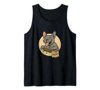 Bouledogue français à rouler vintage style dessin animé Frenchie Débardeur