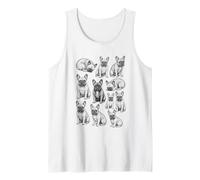 Bouledogue français années 90 Style Tatouage rétro Graphique Y2K Débardeur