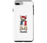 Bouledogue français avec Drapeau Béret France Art Voyage Souvenir Coque pour iPhone 7 Plus/8 Plus