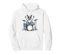 Bouledogue Français Batteur Frenchie Batterie Chien Batteur Sweat à Capuche