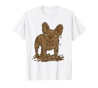 Bouledogue français Couvert de Boue T-Shirt
