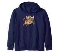 Bouledogue français Cupidon Amoureux des Chiens Saint-Valentin Sweat à Capuche