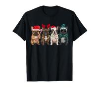 Bouledogue français de Noël Père Noël pour Hommes et Enfants T-Shirt