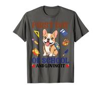 Bouledogue français de Retour du Premier Jour d'école et de l'aimer T-Shirt