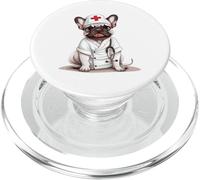 Bouledogue français Docteur Chiot PopSockets PopGrip pour MagSafe