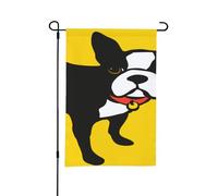 Bouledogue français,Drapeau de jardin décoratif double face pour intérieur et extérieur, 30 x 45 cm