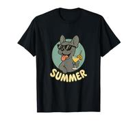 Bouledogue français été design dessin animé Frenchie Vintage T-Shirt